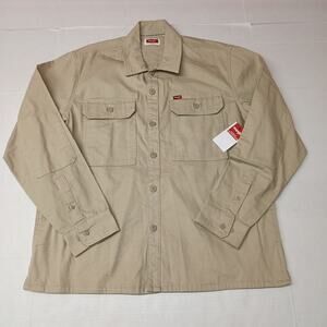 Wrangler Jacket Overshirt Outdoor Shacket Size L Beige